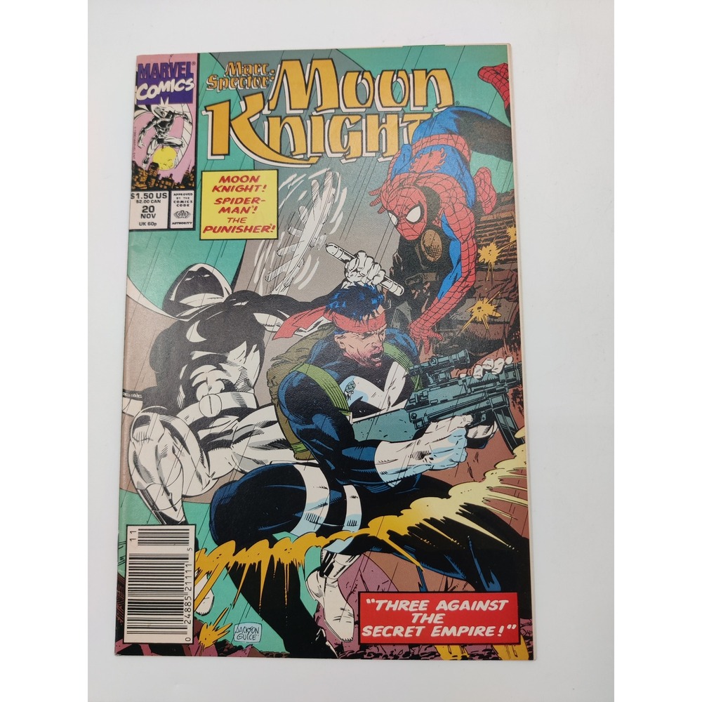 Marvel Marc Spector Moon Knight 20 Nov 1990 Spider-Man Punisher Secret Empire